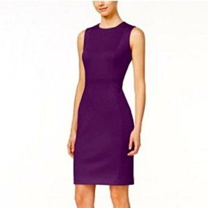 Calvin Klein Plum Midi Sheath Dress